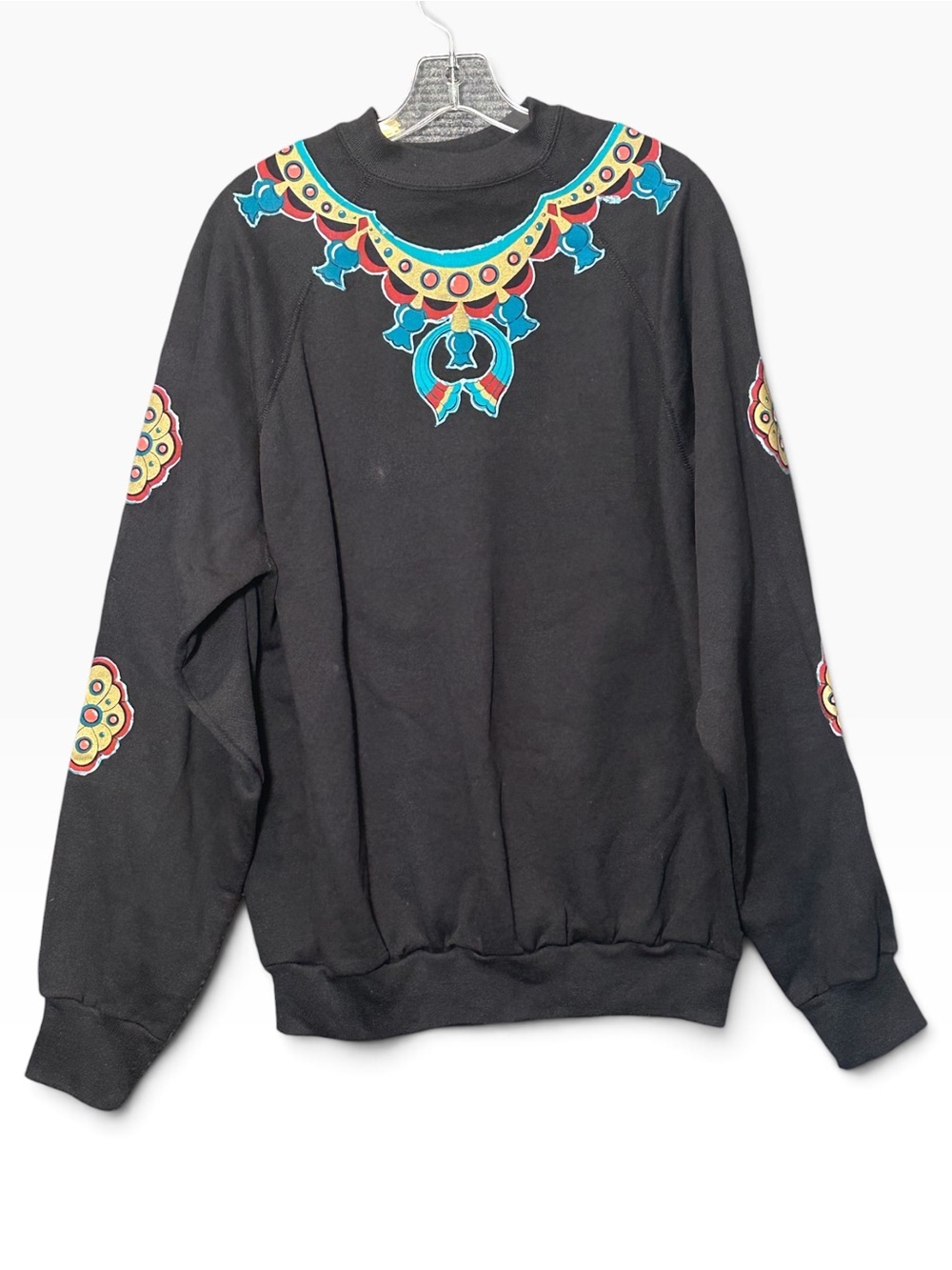 Vintage Tultex Aztec Southwestern Egyptian Graphic Print XL Sweatshirt USA Made